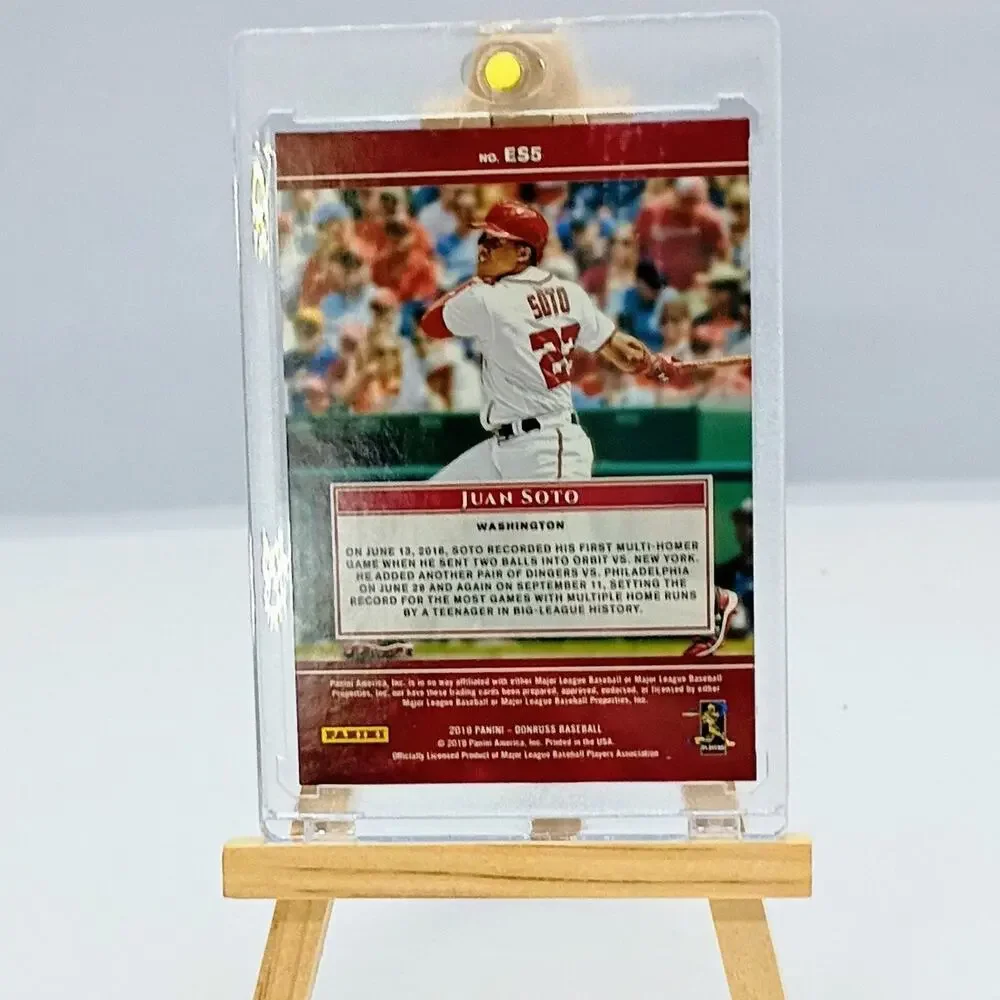 Juan Soto #ES5 2019 Panini Donruss Prizm Vector Refractor SP 759/999 - Picture 9 of 11